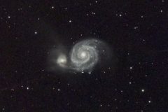 M51 Whirl Pool galaxy in Canis Venatici..NGC 5194 and 5195